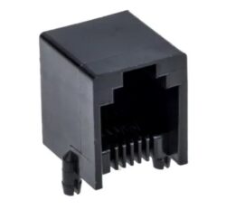 Connector: SM C04 5521 66 A - Schmid-M: Modular Connector SM C04 5521 66 A Right Angle RJ11 6P6C THT TAB UP Non Shield 1x Jack ~ WE: 615006138421 ~ 006370083